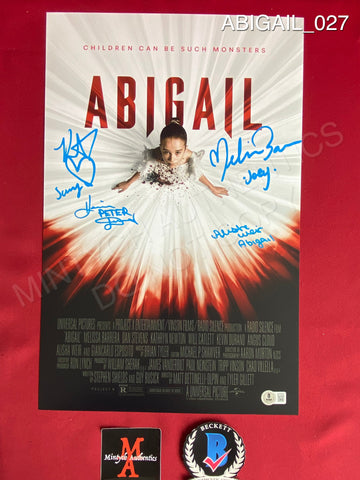 ABIGAIL_027 - 11x17 Photo Autographed By Alisha Weir, Kevin Durand, Melissa Barrera & Kathryn Newton