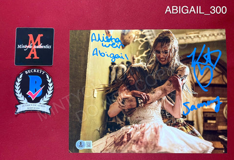 ABIGAIL_300 - 8x10 Photo Autographed By Alisha Weir & Kathryn Newton