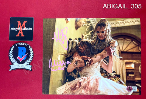 ABIGAIL_305 - 8x10 Photo Autographed By Alisha Weir & Kathryn Newton