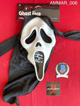 AMMAR_006 - Ghost Face Fun World Mask Autographed By Sonia Ammar