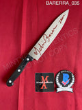 BARERRA_035 - Real 8" Steel Knife Autographed By Melissa Barrera