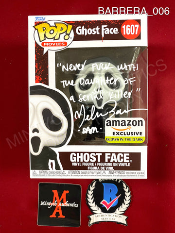 BARRERA_006 - Ghost Face 1607 Amazon Exclusive Funko Pop! Autographed By Melissa Barrera