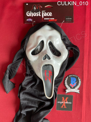 CULKIN_010 - Ghost Face Fun World Mask Autographed By Rory Culkin