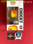 DOURIF_017 - Chucky 1249 Chucky Funko Pop! (IMPERFECT) Autographed By Brad Dourif