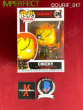 DOURIF_017 - Chucky 1249 Chucky Funko Pop! (IMPERFECT) Autographed By Brad Dourif