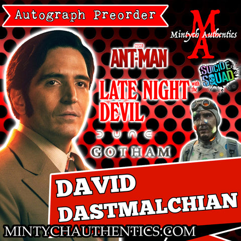 David Dastmalchian Autograph Preorder