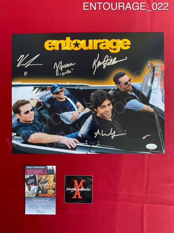 ENTOURAGE_022 - 11x14 Photo Autographed By Adrian Grenier, Jerry Ferrara, Kevin Dillon & Kevin Connolly