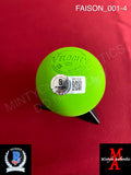 FAISON_001 - Jordan Faison Custom Green Lacrosse Ball Autographed By Jordan Faison