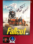 FALLOUT_021 - 11x14 Photo Autographed By Ella Purnell, Aaron Moten & Walton Goggins