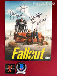 FALLOUT_022 - 11x14 Photo Autographed By Ella Purnell, Aaron Moten & Walton Goggins