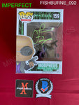 FISHBURNE_092 - Pop! Movies Matrix 159 Morpheus Funko Pop! (IMPERFECT) Autographed By Laurence Fishburne