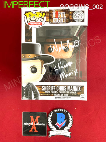 GOGGINS_002 - The H8ful Eight 258 Sheriff Chris Mannix IMPERFECT - Funko Pop! Autographed By Walton Goggins