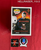 HELLRAISER_110 - Pop! Movies Hellraiser III 134 Pinhead Pop Funko Pop! Autographed By Clive Barker & Doug Bradley