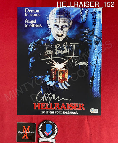 HELLRAISER_152 - 11x14 Photo Autographed By Clive Barker & Doug Bradley