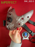 INK_002 - Hannibal Lecter Mask (IMPERFECT) Autographed By Ice Nine Kills members Spencer Charnas, Dan Sugarman, Joe Occhiuti, Ricky Armellino & Patrick Galante