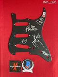 INK_026 - Guitar Black Pick Guard Autographed By Ice Nine Kills members Spencer Charnas, Dan Sugarman, Joe Occhiuti, Ricky Armellino & Patrick Galante