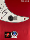 INK_029 - Guitar White Pick Guard Autographed By Ice Nine Kills members Spencer Charnas, Dan Sugarman, Joe Occhiuti, Ricky Armellino & Patrick Galante