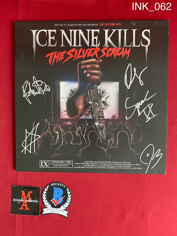 INK_062 - Ice Nine Kills "The Silver Scream" Vinyl Record Autographed By Ice Nine Kills members Spencer Charnas, Dan Sugarman, Joe Occhiuti, Ricky Armellino & Patrick Galante