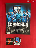 INK_102 - 8x10 Photo Autographed By Ice Nine Kills members Spencer Charnas, Dan Sugarman, Joe Occhiuti, Ricky Armellino & Patrick Galante