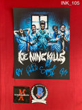 INK_105 - 8x10 Photo Autographed By Ice Nine Kills members Spencer Charnas, Dan Sugarman, Joe Occhiuti, Ricky Armellino & Patrick Galante