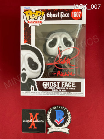 JACK_007 - Ghost Face 1607 Ghost Face Funko Pop! Autographed By Jack Quaid