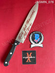 JASMIN_076 - Real 8" Steel Knife Autographed By Jasmin Savoy Brown