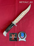 METCALF_001 - Buck 120 Knife Autographed By Laurie Metcalf