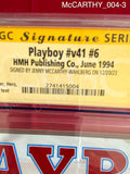 McCARTHY_004 - June 1994 Playboy (9.0) CGC Slabbed & Graded Magazine Autographed By Jenny McCarthy