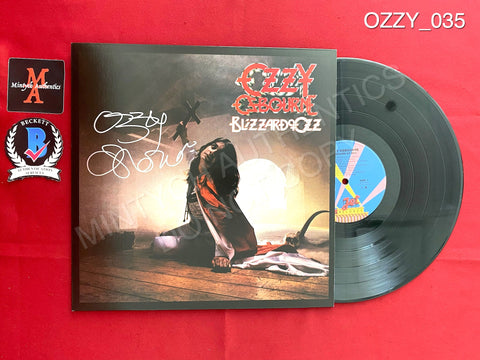 OZZY_035 - Blizzard Of Ozz Vinyl Vinyl Autographed By Ozzy Osbourne