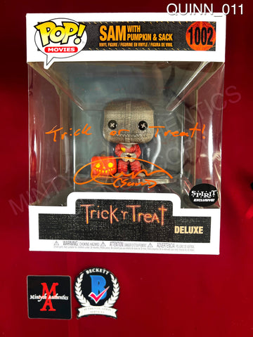 QUINN_011 - Trick 'r Treat 1002 Sam With Pumpkin & Sack Funko Pop! Autographed By Quinn Lord