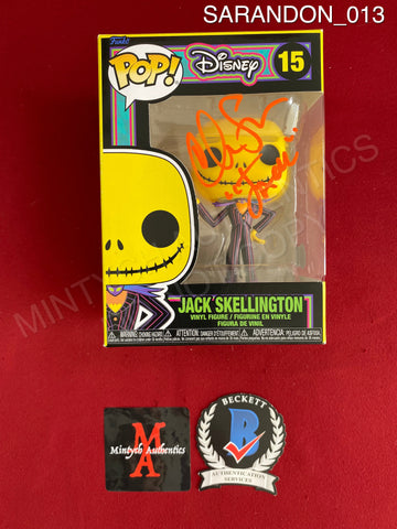 SARANDON_013 - Disney 15 Jack Skellington Blacklight Funko Pop! Autographed By Chris Sarandon