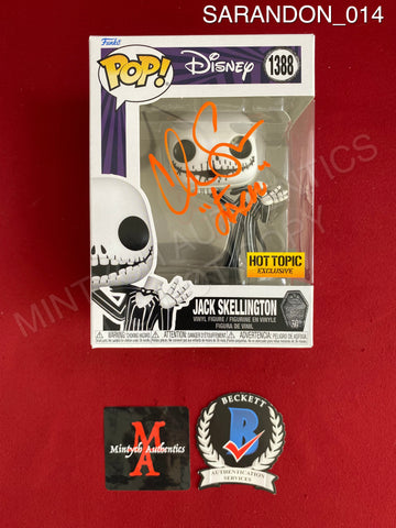 SARANDON_014 - Disney 1388 Jack Skellington Hot Topic Exclusive Funko Pop! Autographed By Chris Sarandon