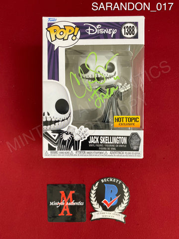 SARANDON_017 - Disney 1388 Jack Skellington Hot Topic Exclusive Funko Pop! Autographed By Chris Sarandon