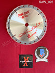 SAW_025 - 7" Real Saw Blade Silver 7" Real Saw Blade Autographed By Tobin Bell & Shawnee Smith