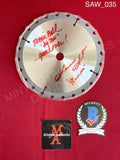 SAW_035 - 7" Real Saw Blade Silver 7" Real Saw Blade Autographed By Tobin Bell & Shawnee Smith