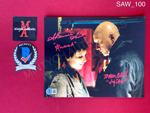 SAW_100 - 8x10 Photo Autographed By Tobin Bell & Shawnee Smith