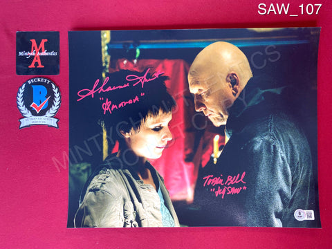 SAW_107 - 11x14 Photo Autographed By Tobin Bell & Shawnee Smith