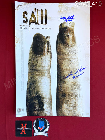 SAW_410 - 11x17 Photo Autographed By Tobin Bell & Shawnee Smith