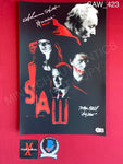 SAW_423 - 11x17 Photo Autographed By Tobin Bell & Shawnee Smith