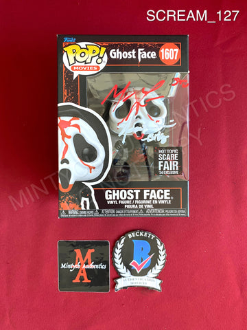 SCREAM_127 - Ghost Face 1607 Hot Topic Scare Fair Exclusive Funko Pop! Autographed By Matthew Lillard & Skeet Ulrich