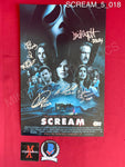 SCREAM_5_018 - 11x17 Photo Autographed By David Arquette, Jack Quaid, Jasmin Savoy Brown, Melissa Barrera, Mikey Madison & Neve Campbell