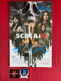 SCREAM_935 - 11x17 Photo Autographed By Tony Revolori, Dermot Mulroney, Melissa Barrera & Liana Liberato