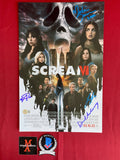 SCREAM_936 - 11x17 Photo Autographed By Tony Revolori, Dermot Mulroney, Melissa Barrera & Liana Liberato