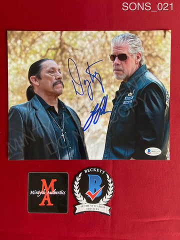 SONS_021 - 8x10 Photo Autographed By Ron Perlman & Danny Trejo