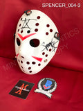 SPENCER_004 - Jason Voorhees Hockey Mask Mask Autographed By Spencer Charnas