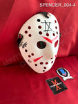 SPENCER_004 - Jason Voorhees Hockey Mask Mask Autographed By Spencer Charnas