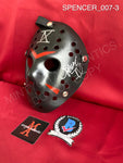 SPENCER_007 - Jason Voorhees Hockey Mask Mask Autographed By Spencer Charnas