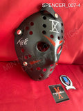 SPENCER_007 - Jason Voorhees Hockey Mask Mask Autographed By Spencer Charnas