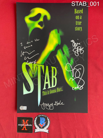 STAB_001 - 11x17 Photo Autographed By Parker Posey, Jenny McCarthy, Heather Graham & Tori Spelling