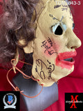 TCM_043 - Leatherface Trick or Treat Studios Mask Autographed By (6) Teri McMinn, Ed Neal, Allen Danzinger, William Vail, John Dugan, Ed Guinn